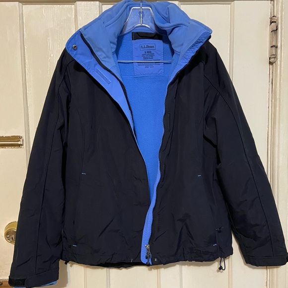 Other - L.L.bean 3 in 1 men’s black & blue jacket small‎